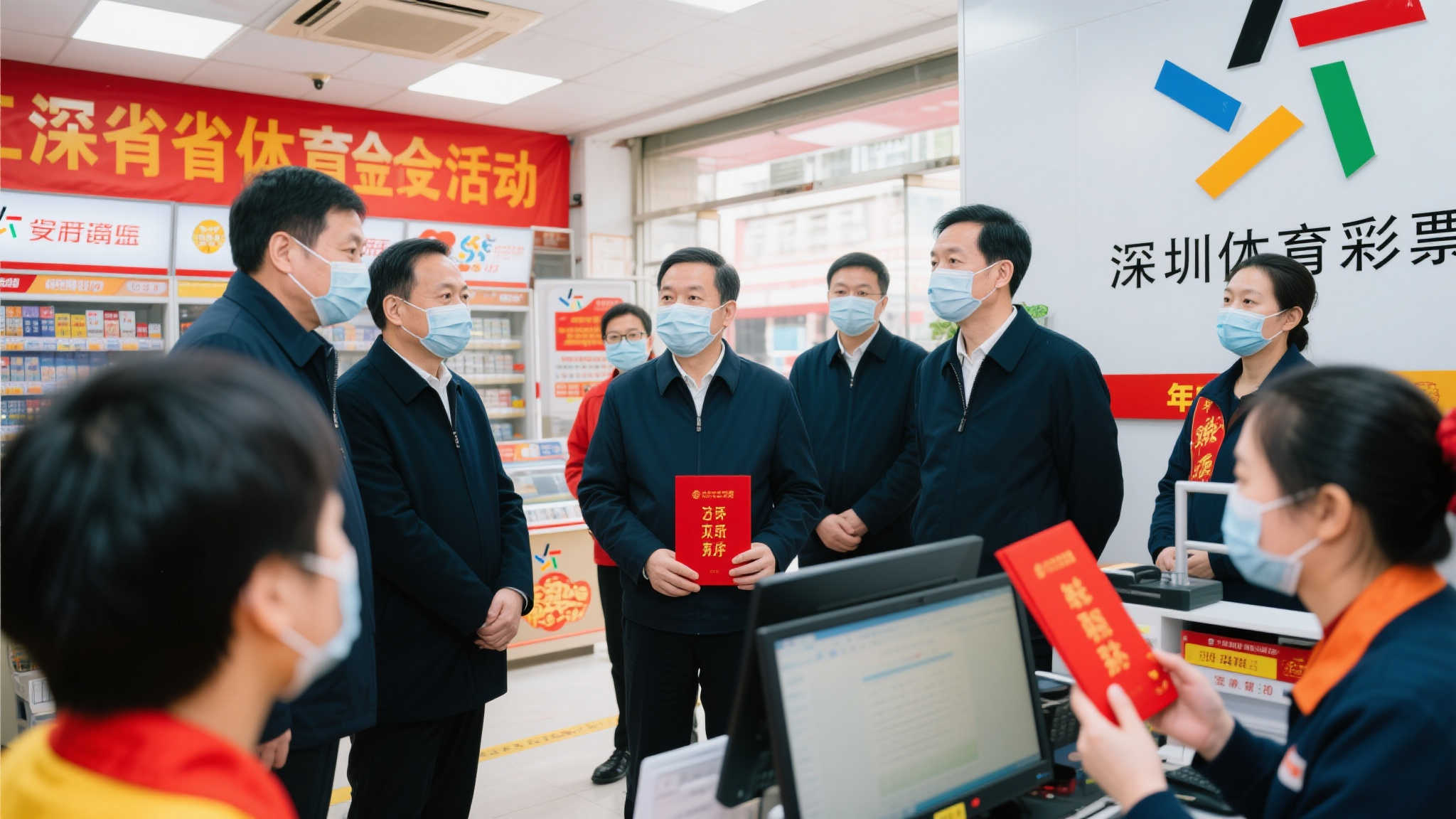 省体育局领导深圳体彩调研慰问，激发新年工作热情